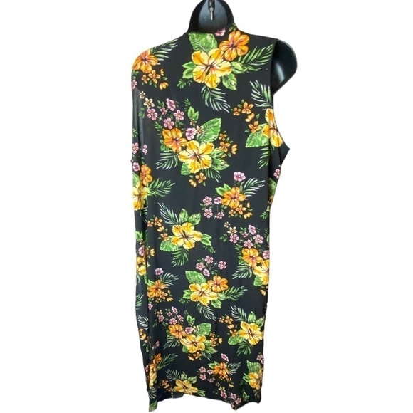 LuLaRoe Joy Vest Dark Hawaiian Floral Duster Women's Size Medium - Picture 2 of 8